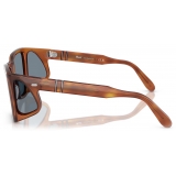 Persol - PO0009 - Terra di Siena / Azzurro - Occhiali da Sole - Persol Eyewear