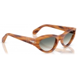 Persol - PO0052S - Marrone Striato / Verde Sfumato Trasparente - Occhiali da Sole - Persol Eyewear