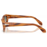 Persol - PO0052S - Marrone Striato / Verde Sfumato Trasparente - Occhiali da Sole - Persol Eyewear