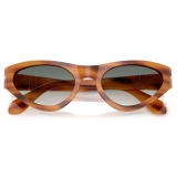 Persol - PO0052S - Marrone Striato / Verde Sfumato Trasparente - Occhiali da Sole - Persol Eyewear