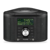 Pure - Chronos CD Series 2 - Black - Digital and FM clock radio with CD - High Quality Digital Radio
