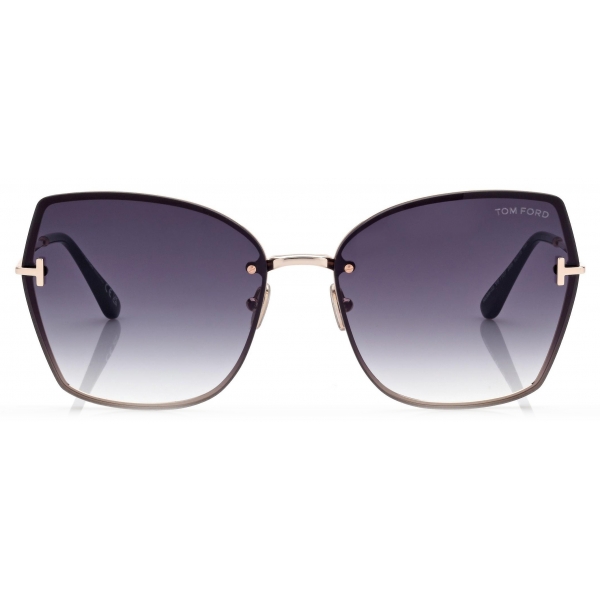 Tom Ford - Occhiali da Sole Nickie - Occhiali da Sole a Farfalla - Oro - Occhiali da Sole - Tom Ford Eyewear