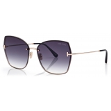 Tom Ford - Occhiali da Sole Nickie - Occhiali da Sole a Farfalla - Oro - Occhiali da Sole - Tom Ford Eyewear