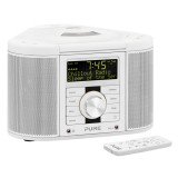 Pure - Chronos CD Series 2 - White - Digital and FM clock radio with CD - High Quality Digital Radio