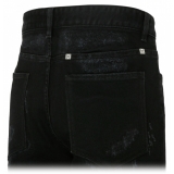 Givenchy - Jeans Strappati in Cotone Nero - Givenchy Exclusive Luxury Collection