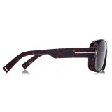 Tom Ford - Occhiali da Sole Turner - Occhiali da Sole Squadrati - Havana Scuro - Occhiali da Sole - Tom Ford Eyewear