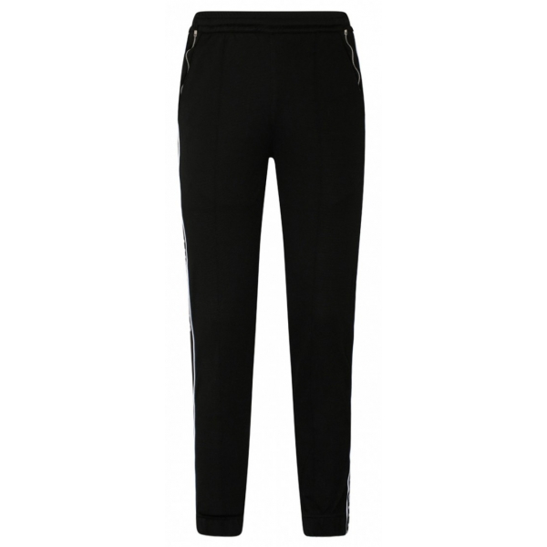 Givenchy - Joggers con Bande Logo in Jersey Nero - Givenchy Exclusive Luxury Collection