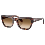 Persol - PO0091S - Havana / Clear Gradient Brown - Sunglasses - Persol Eyewear