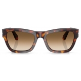 Persol - PO0091S - Havana / Clear Gradient Brown - Sunglasses - Persol Eyewear