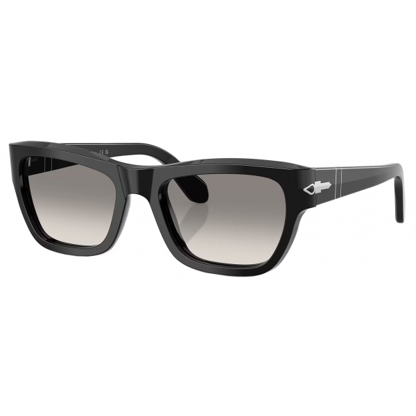 Persol - PO0091S - Nero / Grigio Sfumato Trasparente - Occhiali da Sole - Persol Eyewear