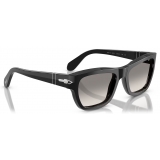 Persol - PO0091S - Nero / Grigio Sfumato Trasparente - Occhiali da Sole - Persol Eyewear