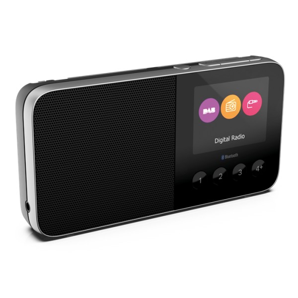 Pure - Move T4 - Black - Pocket-Sized Personal DAB+/FM Rechargeable Radio with Bluetooth - High Quality Digital Radio