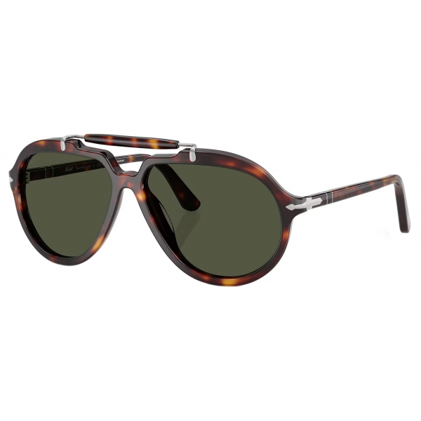 Persol - PO0202S - Senna Series - Havana / Green - Sunglasses - Persol Eyewear