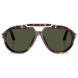 Persol - PO0202S - Senna Series - Havana / Green - Sunglasses - Persol Eyewear