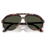 Persol - PO0202S - Senna Series - Havana / Green - Sunglasses - Persol Eyewear