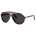 Persol - PO0202S - Senna Series - Havana / Polar Black - Sunglasses - Persol Eyewear