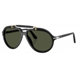 Persol - PO0202S - Senna Series - Black / Green - Sunglasses - Persol Eyewear