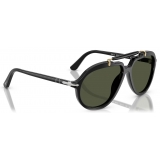 Persol - PO0202S - Senna Series - Black / Green - Sunglasses - Persol Eyewear