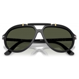 Persol - PO0202S - Senna Series - Black / Green - Sunglasses - Persol Eyewear