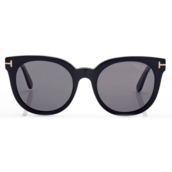 Tom Ford - Polarized Moira Sunglasses - Round Sunglasses - Black - Sunglasses - Tom Ford Eyewear