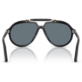 Persol - PO0202S - Senna Series - Black / Dark Blue Polar - Sunglasses - Persol Eyewear