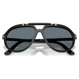 Persol - PO0202S - Senna Series - Black / Dark Blue Polar - Sunglasses - Persol Eyewear