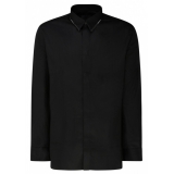 Givenchy - Black Cotton Collar Detail Shirt - Givenchy Exclusive Luxury Collection