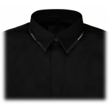 Givenchy - Black Cotton Collar Detail Shirt - Givenchy Exclusive Luxury Collection