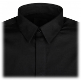 Givenchy - Black Logo Plaque Shirt - Givenchy Exclusive Luxury Collection