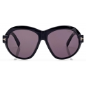 Tom Ford - Occhiali da Sole Inger - Occhiali da Sole Rotondi - Nero - Occhiali da Sole - Tom Ford Eyewear