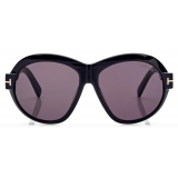 Tom Ford - Occhiali da Sole Inger - Occhiali da Sole Rotondi - Nero - Occhiali da Sole - Tom Ford Eyewear