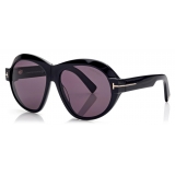 Tom Ford - Occhiali da Sole Inger - Occhiali da Sole Rotondi - Nero - Occhiali da Sole - Tom Ford Eyewear