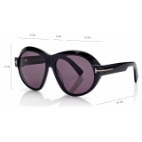 Tom Ford - Occhiali da Sole Inger - Occhiali da Sole Rotondi - Nero - Occhiali da Sole - Tom Ford Eyewear