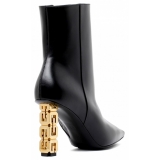 Givenchy - Black Calf Leather G Cube Ankle Boots - Givenchy Exclusive Luxury Collection