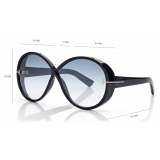 Tom Ford - Occhiali da Sole Edie - Occhiali da Sole Rotondi - Tartaruga - Occhiali da Sole - Tom Ford Eyewear