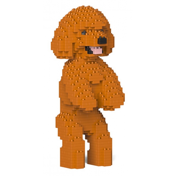 Jekca - Toy Poodle 04-M04 - Big - Lego - Sculpture - Construction - 4D - Brick Animals - Toys