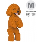 Jekca - Toy Poodle 04-M04 - Big - Lego - Sculpture - Construction - 4D - Brick Animals - Toys