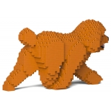 Jekca - Toy Poodle 02-M04 - Big - Lego - Sculpture - Construction - 4D - Brick Animals - Toys