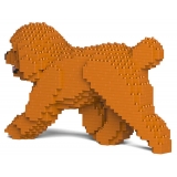 Jekca - Toy Poodle 02-M04 - Big - Lego - Sculpture - Construction - 4D - Brick Animals - Toys