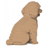 Jekca - Toy Poodle 03-M03 - Big - Lego - Sculpture - Construction - 4D - Brick Animals - Toys