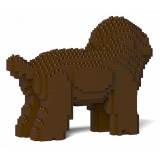 Jekca - Toy Poodle 05-M05 - Big - Lego - Sculpture - Construction - 4D - Brick Animals - Toys