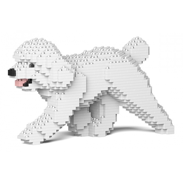 Jekca - Toy Poodle 05-M05 - Big - Lego - Sculpture - Construction - 4D - Brick Animals - Toys