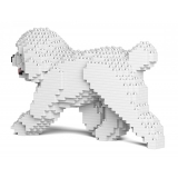 Jekca - Toy Poodle 05-M05 - Big - Lego - Sculpture - Construction - 4D - Brick Animals - Toys