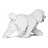 Jekca - Toy Poodle 05-M05 - Big - Lego - Sculpture - Construction - 4D - Brick Animals - Toys