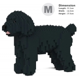 Jekca - Toy Poodle 01-M02 - Big - Lego - Sculpture - Construction - 4D - Brick Animals - Toys