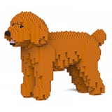 Jekca - Toy Poodle 01-M04 - Big - Lego - Sculpture - Construction - 4D - Brick Animals - Toys