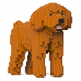 Jekca - Toy Poodle 01-M04 - Big - Lego - Sculpture - Construction - 4D - Brick Animals - Toys