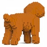 Jekca - Toy Poodle 01-M04 - Big - Lego - Sculpture - Construction - 4D - Brick Animals - Toys