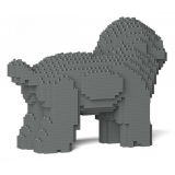 Jekca - Toy Poodle 05-M06 - Big - Lego - Scultura - Costruzione - 4D - Animali di Mattoncini - Toys