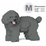 Jekca - Toy Poodle 05-M06 - Big - Lego - Sculpture - Construction - 4D - Brick Animals - Toys